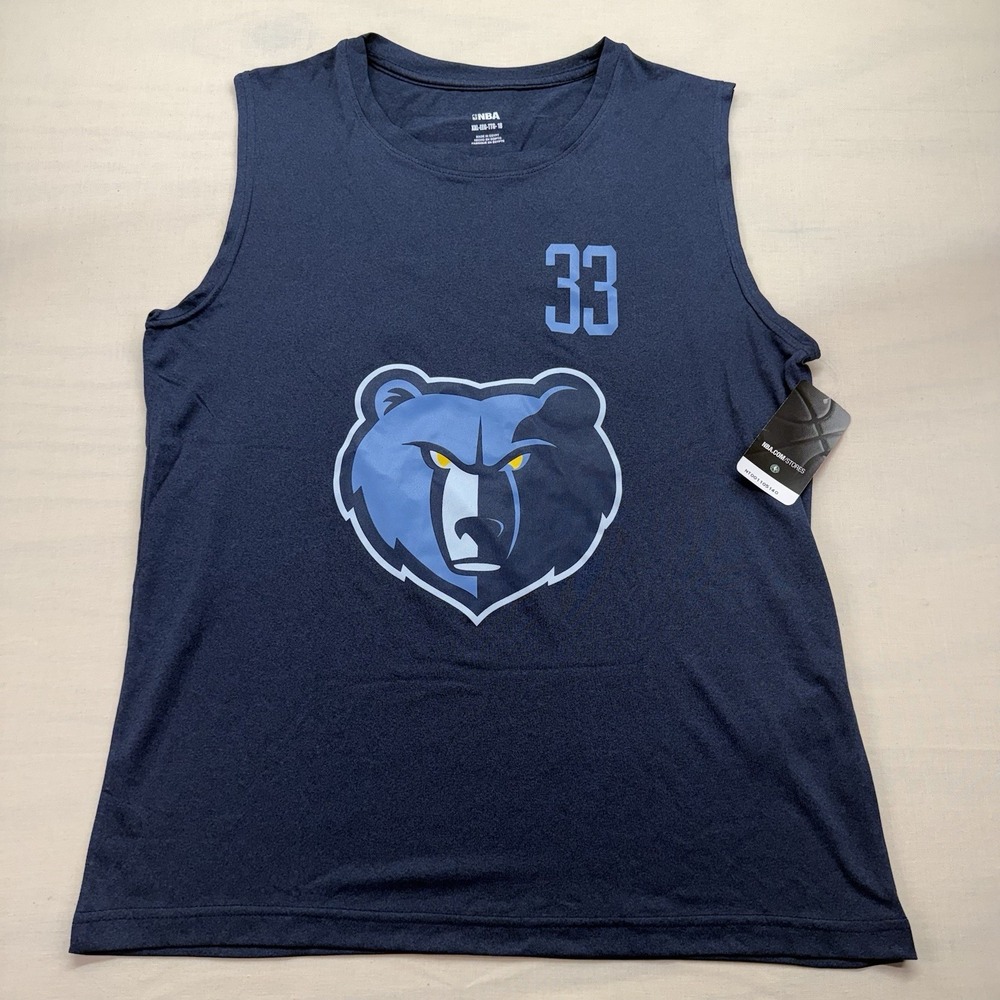 NEW Marc Gasol Memphis Grizzlies #33 Youth XXL 18 NBA Sleeveless Shirt
